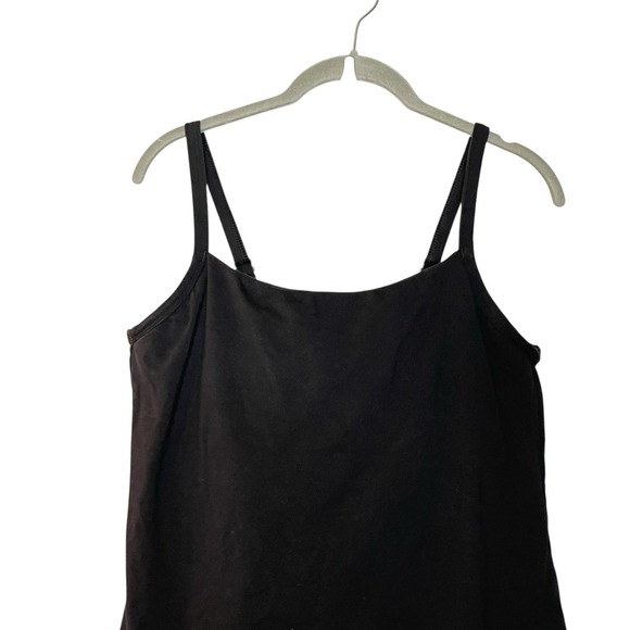 Bravissimo Non Padded Tank Top With Built-In Bra Underwire Cami Solid Black 36G - Picture 3 of 6